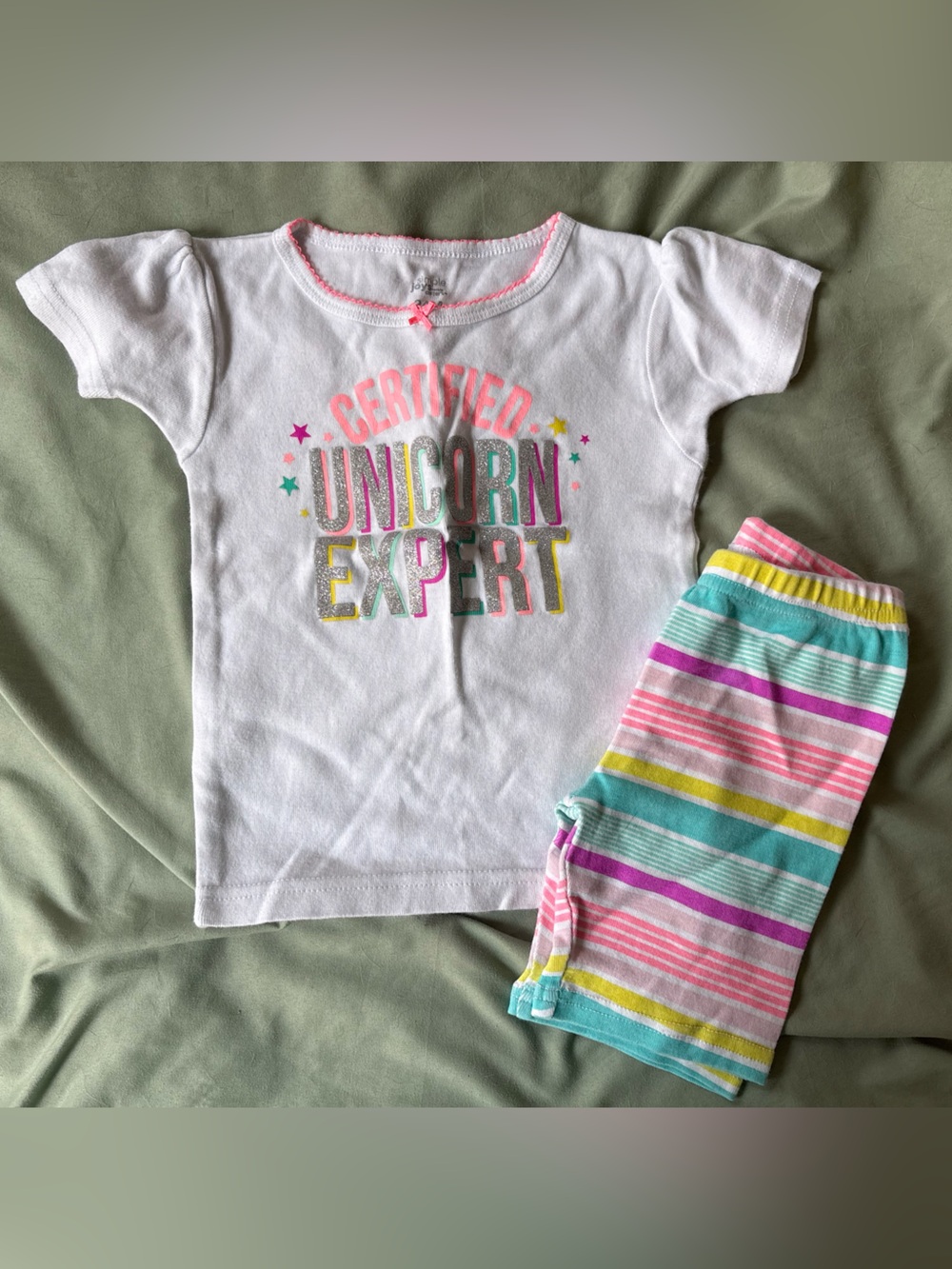 Simple joys/carters- Certified unicorn expert pajama set